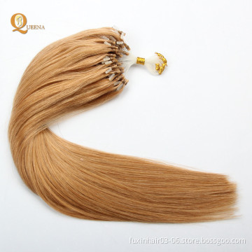 Double Drawn 30 Inch Micro Links Loop Hair 0.5g/0.8g/1g Cheap Micro Ring  Remy Fan/V/ U Tip Flat Tip i Tip Hair Extension